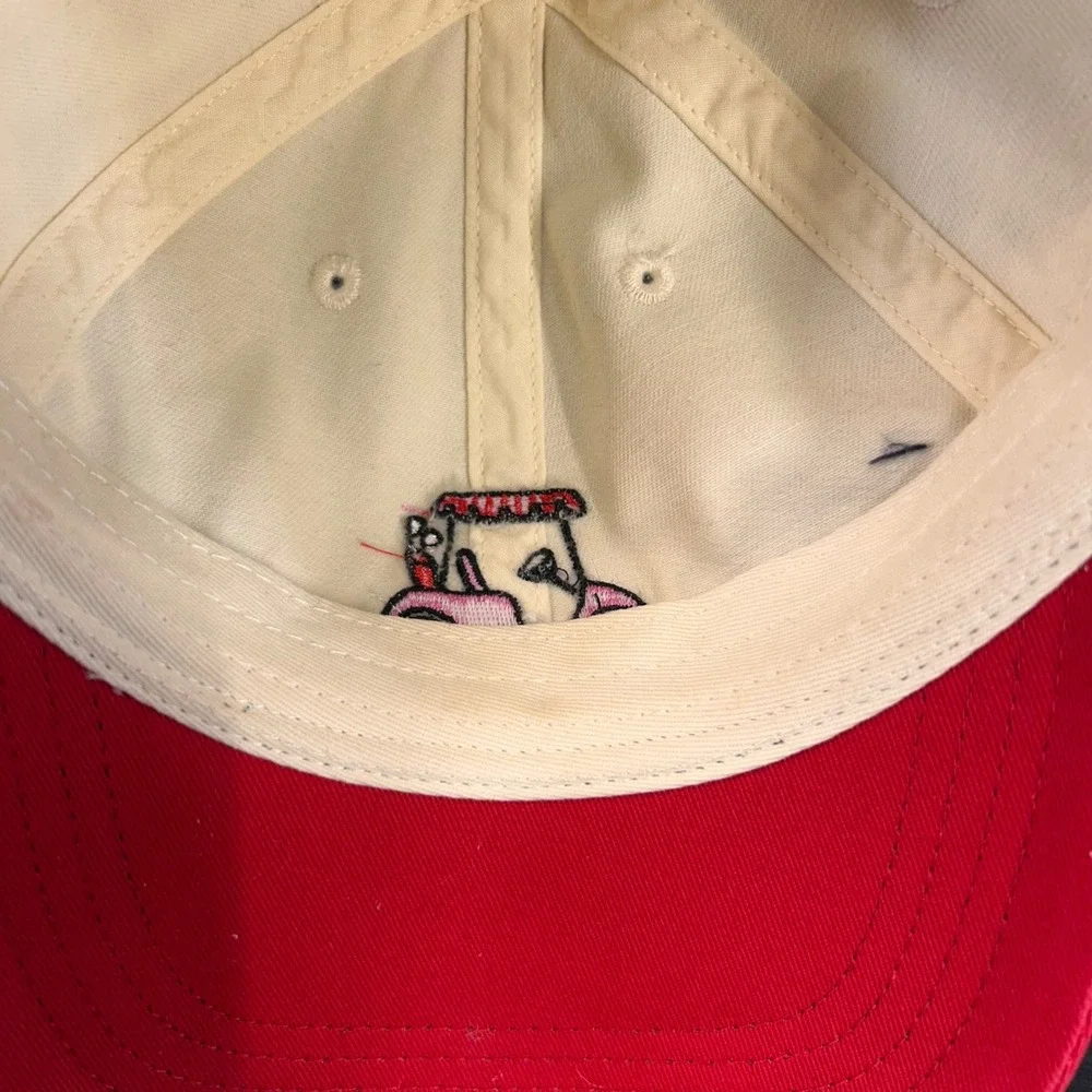 Pink Golf Cart Womens Cream Red Frasier Sterling Sport Baseball Cap OSFM
